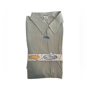 Giorgio Armani Le Collezioni Beige Pinstripe Dress Shirt 17½ / 44